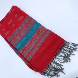 Sam Well Elephant Pashmina Cashmere Scarf